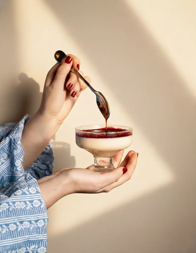 Hands holding a ceramic bowl